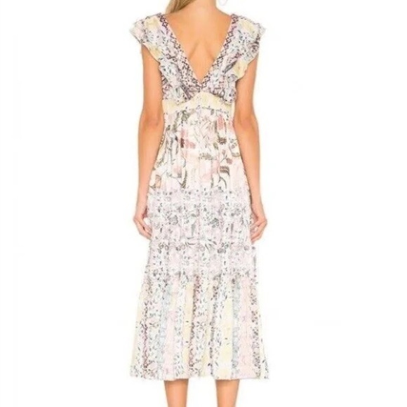 Hemant & Nandita Sakura Multicolor Printed Maxi Dress Sz XS - Picture 2 of 15